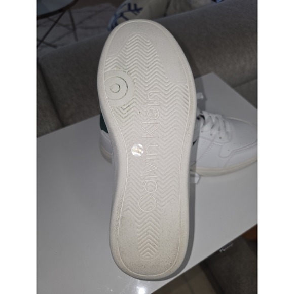 Cavin Klein Sneaker Low Top White And Green Model KCNARNIE-R Sz 8M - Picture 6 of 6